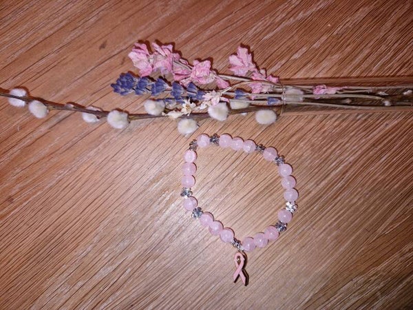 Armband lichtroze-pink ribbon 5