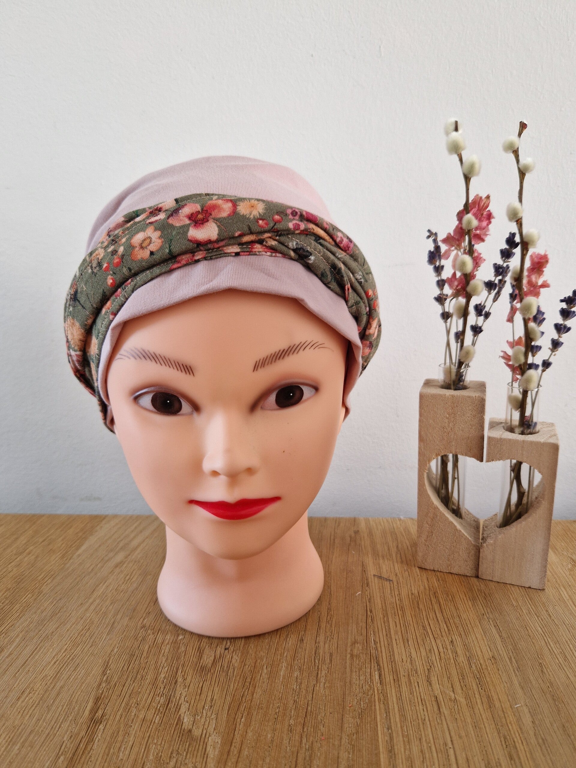 Set oud roze-groen
