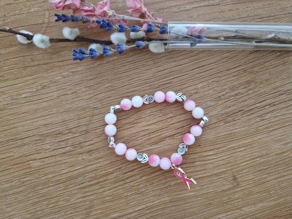 Armband roze-pink ribbon 8