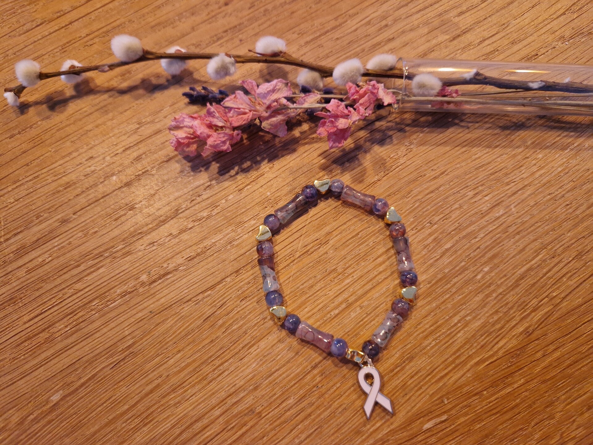 Armband gemêleerd-white ribbon 3