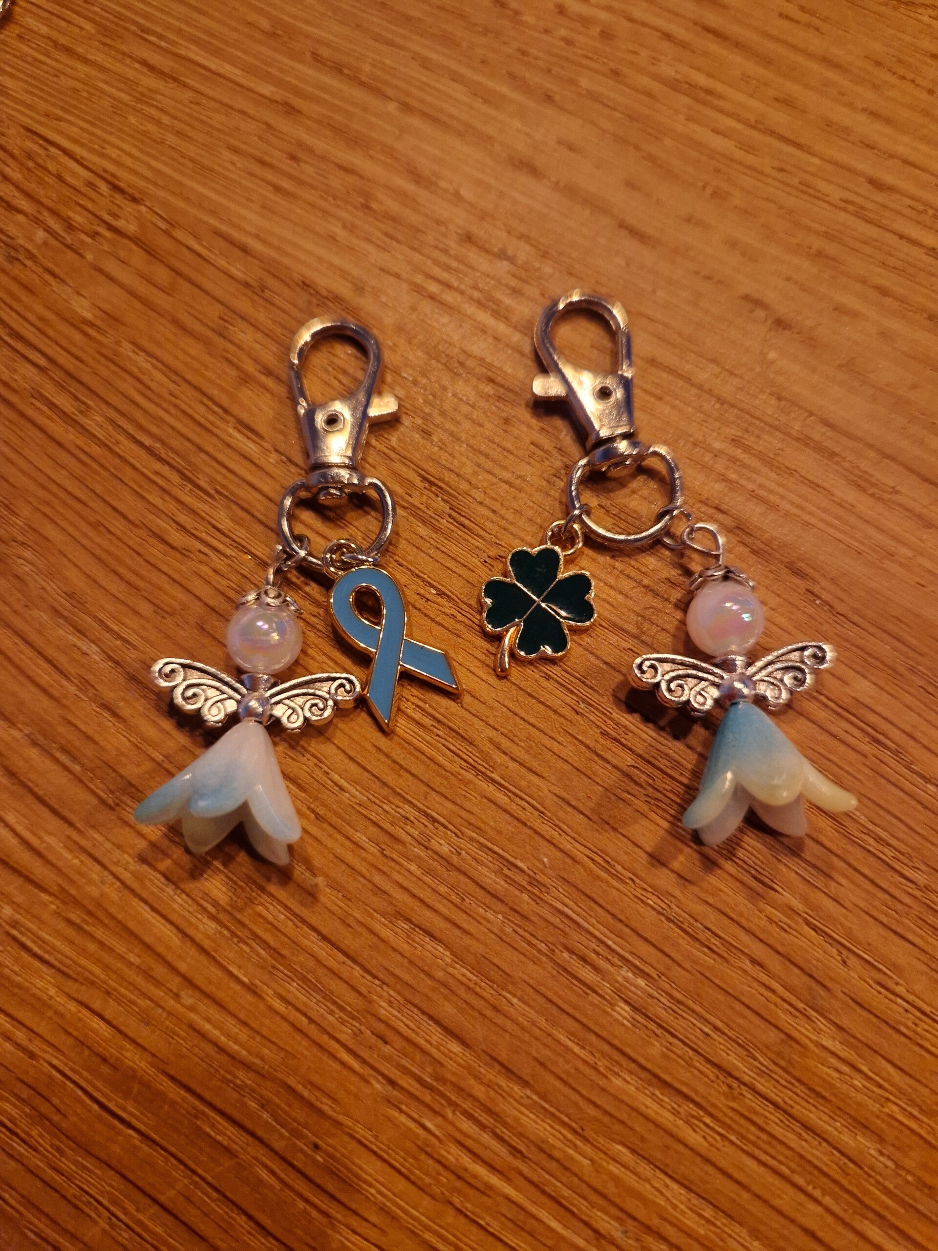Geluksengeltje parelmoer blauw-geel