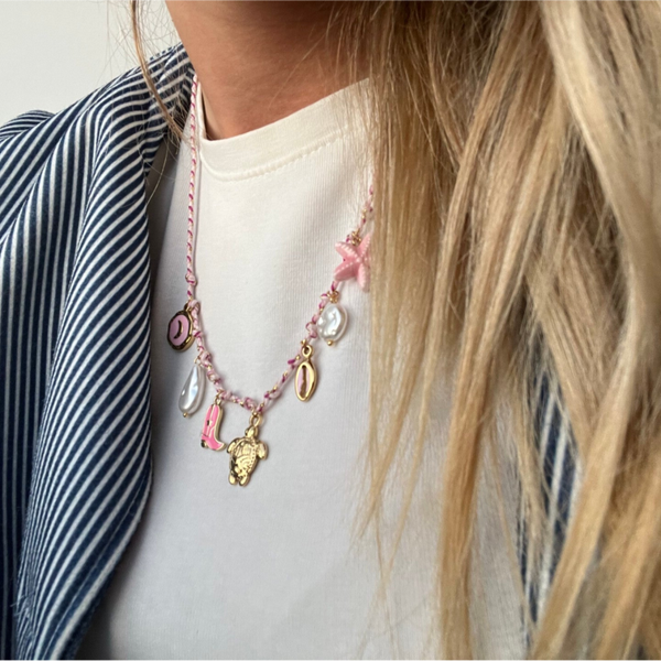 CHARMING PINK NECKLACE