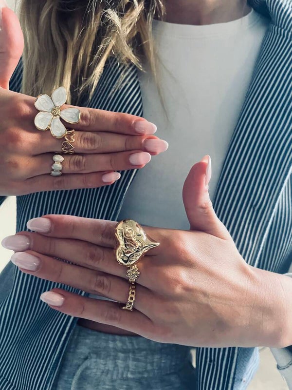CHUNCKY HEART RING