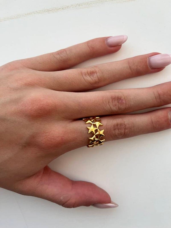 CHUNCKY STAR RING