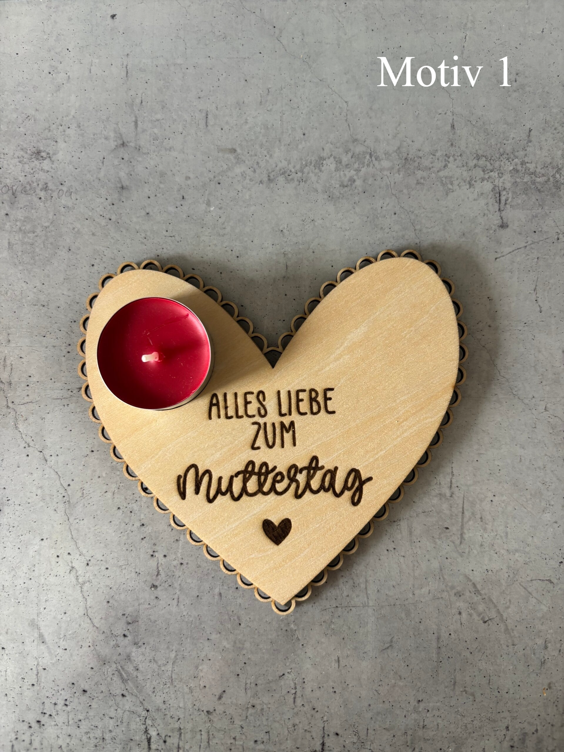 Teelichthalter Muttertag