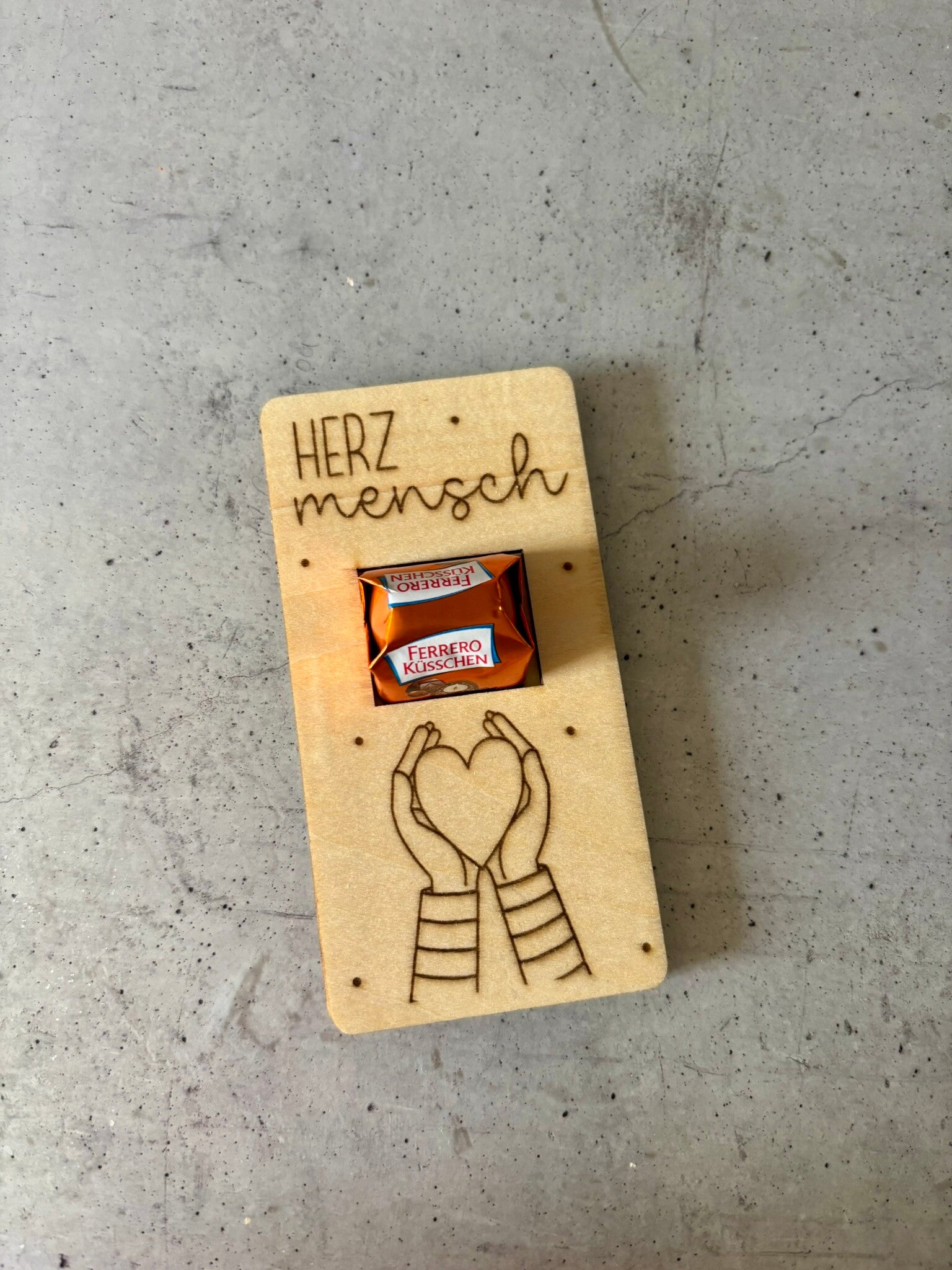 Herzmensch Schokoladenhalter