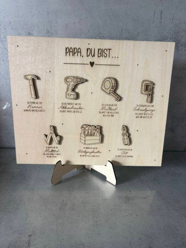 Papa du bist - Aufsteller