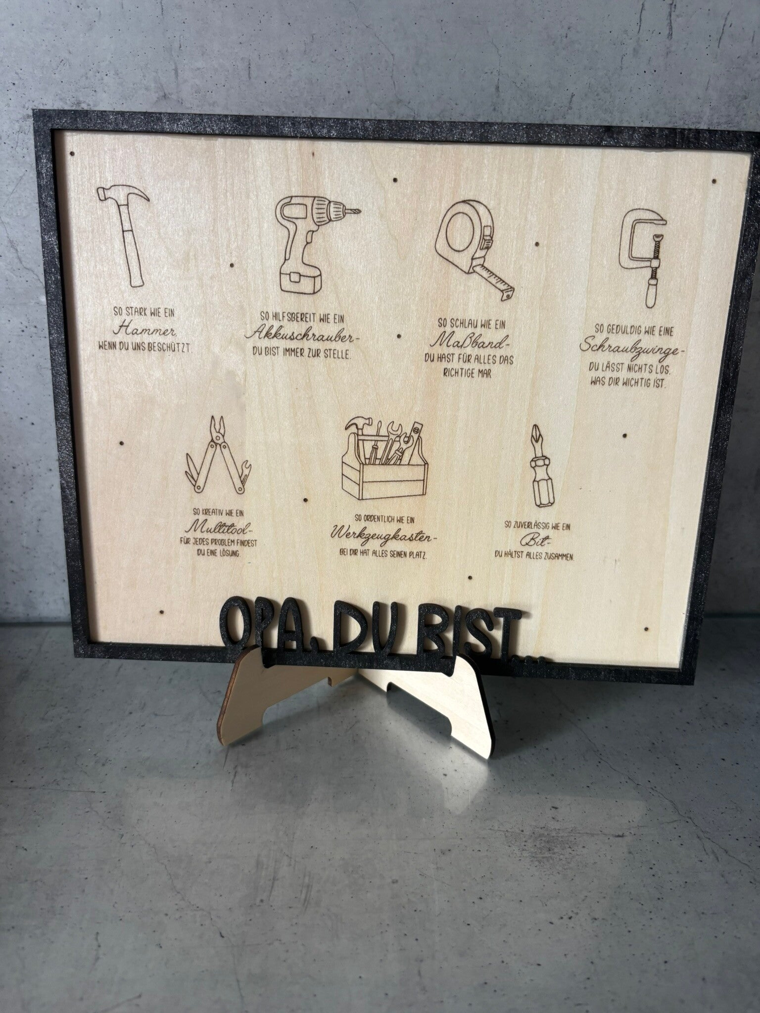 Opa du bist Aufsteller