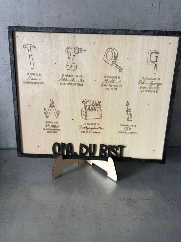 Opa du bist Aufsteller