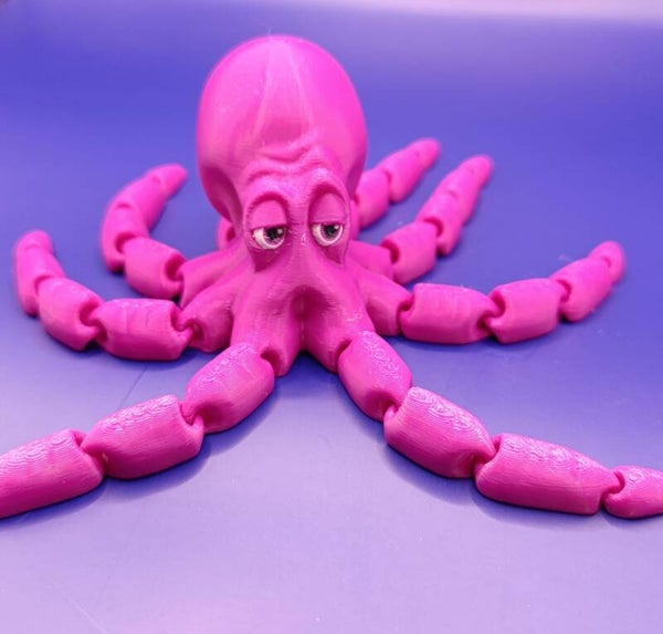 Relaxed 3D Octopus – A Figurine with Attitude
