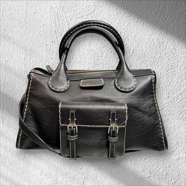 Chloé Edith Lederhandtasche – Schwarz