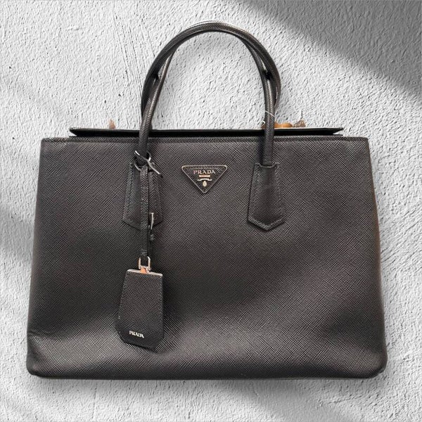 Prada Galleria Large – Schwarzes Saffiano-Leder