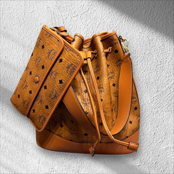MCM Beutel Visetos Cognac
