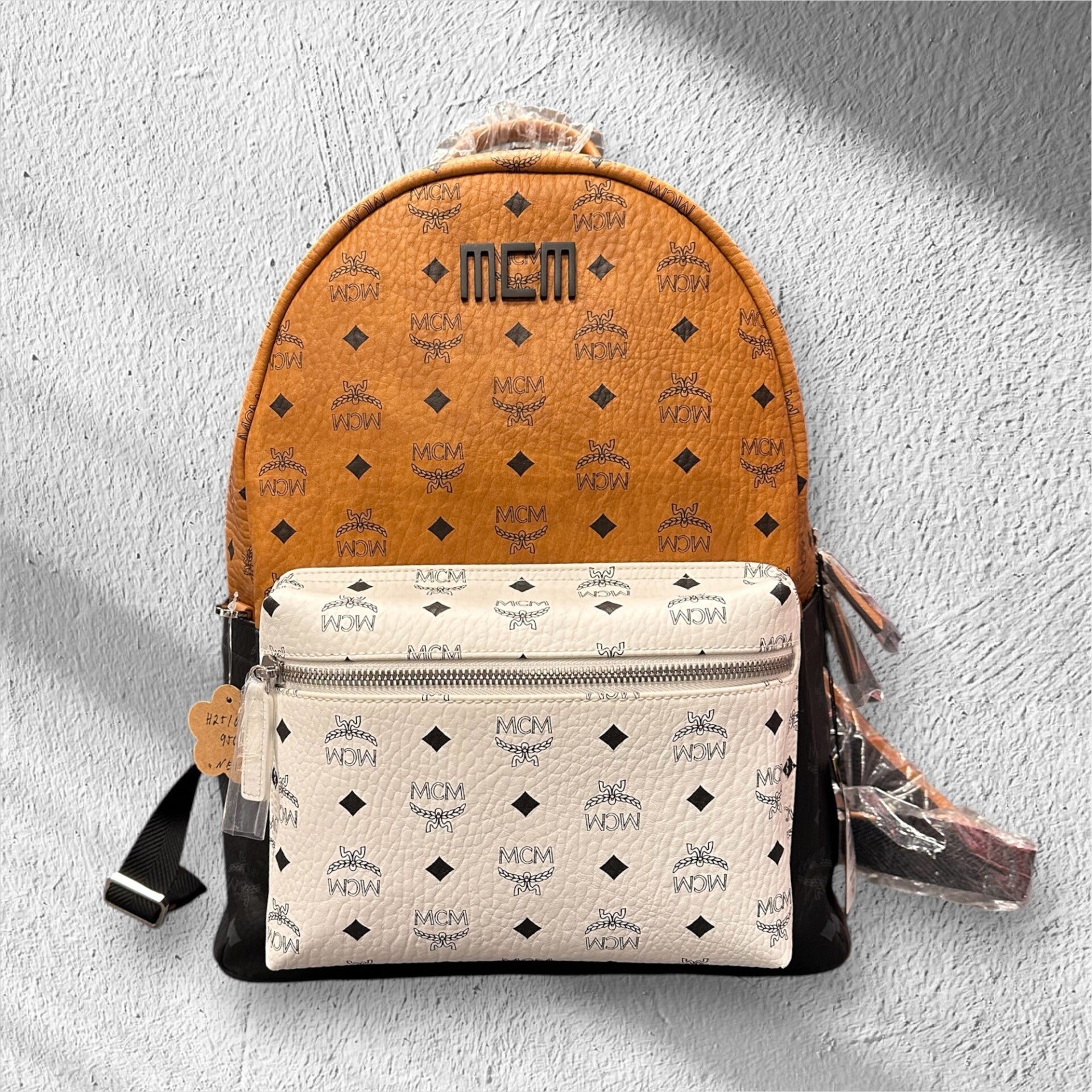 MCM Large Stark Rucksack Tri Color