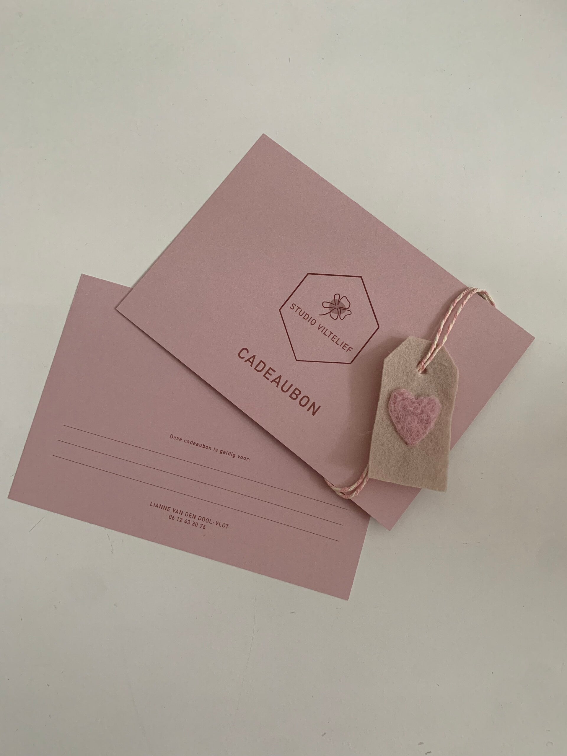 Cadeaubon Studio Viltelief