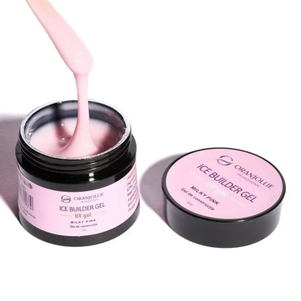 Gel constructor de hielo rosa lechoso 50 g Oranjollie