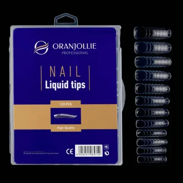 Puntas líquidas Polygel 120 piezas M733 Oranjollie