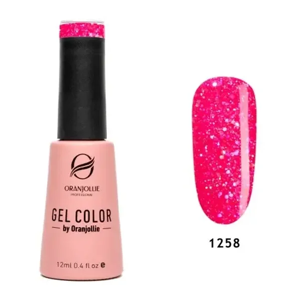 Esmalte de uñas semipermanente Gel Color Nº 1258 12ml Oranjollie