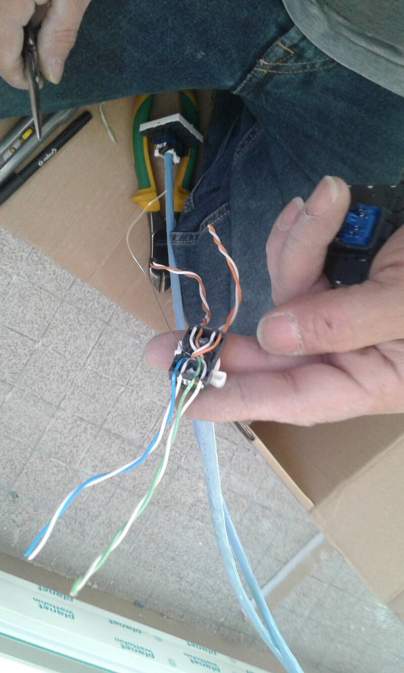 réalisation de prises RJ45