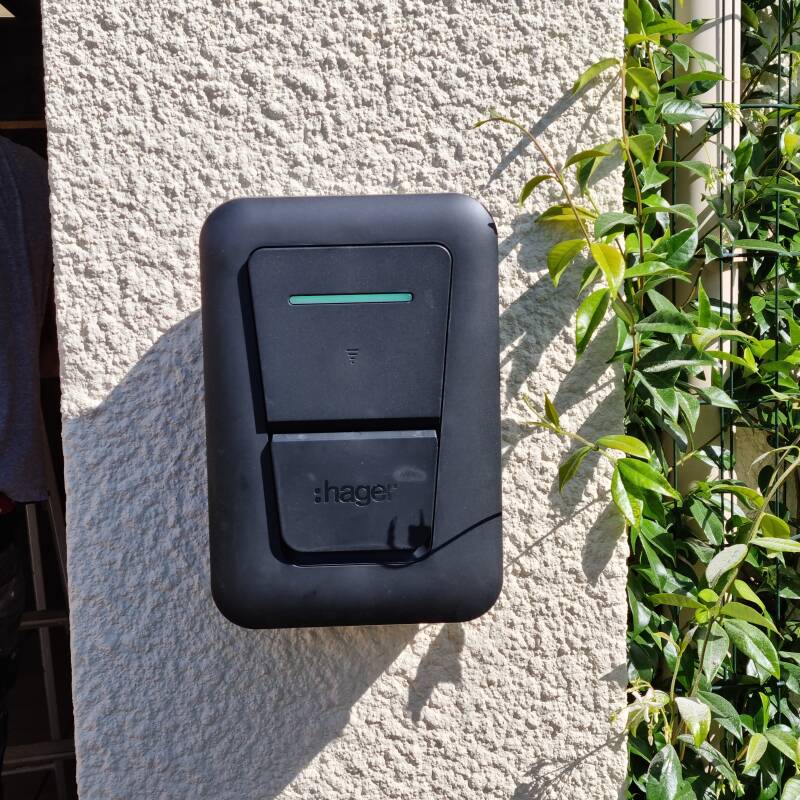 Installation borne de recharge Hager 7,4 KW