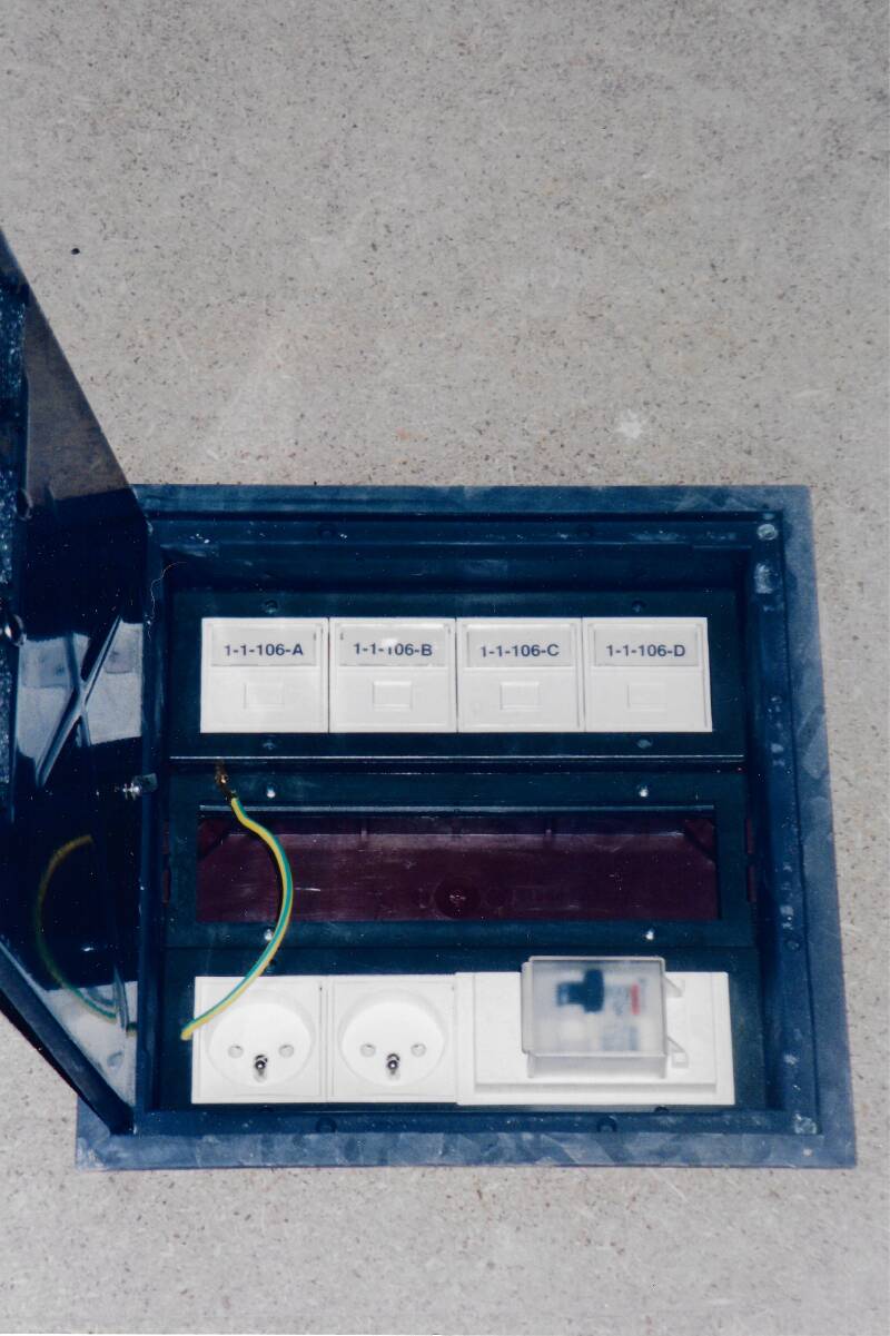 Câblage boitier réseaux courant faible et courant fort