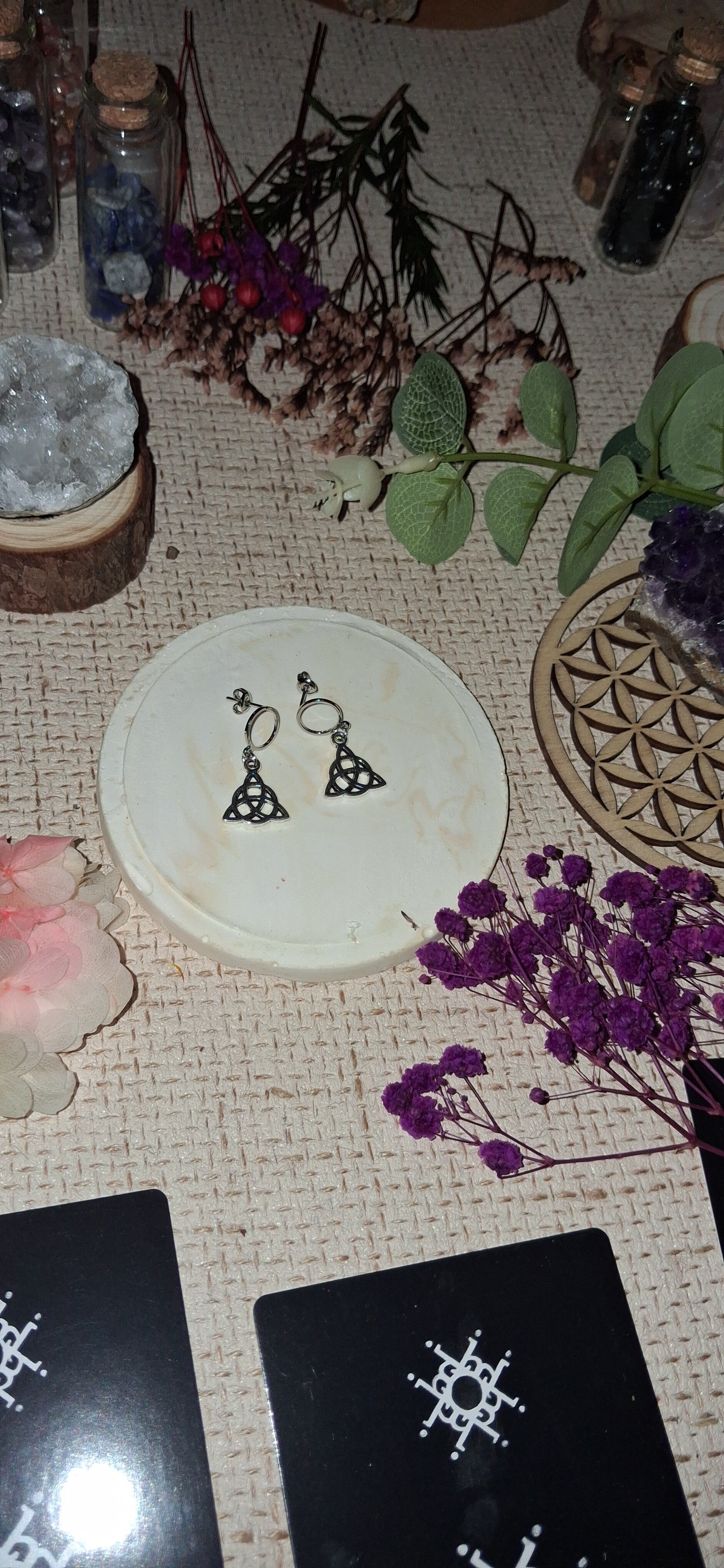 Boucles Pendantes Triquetra Celtique