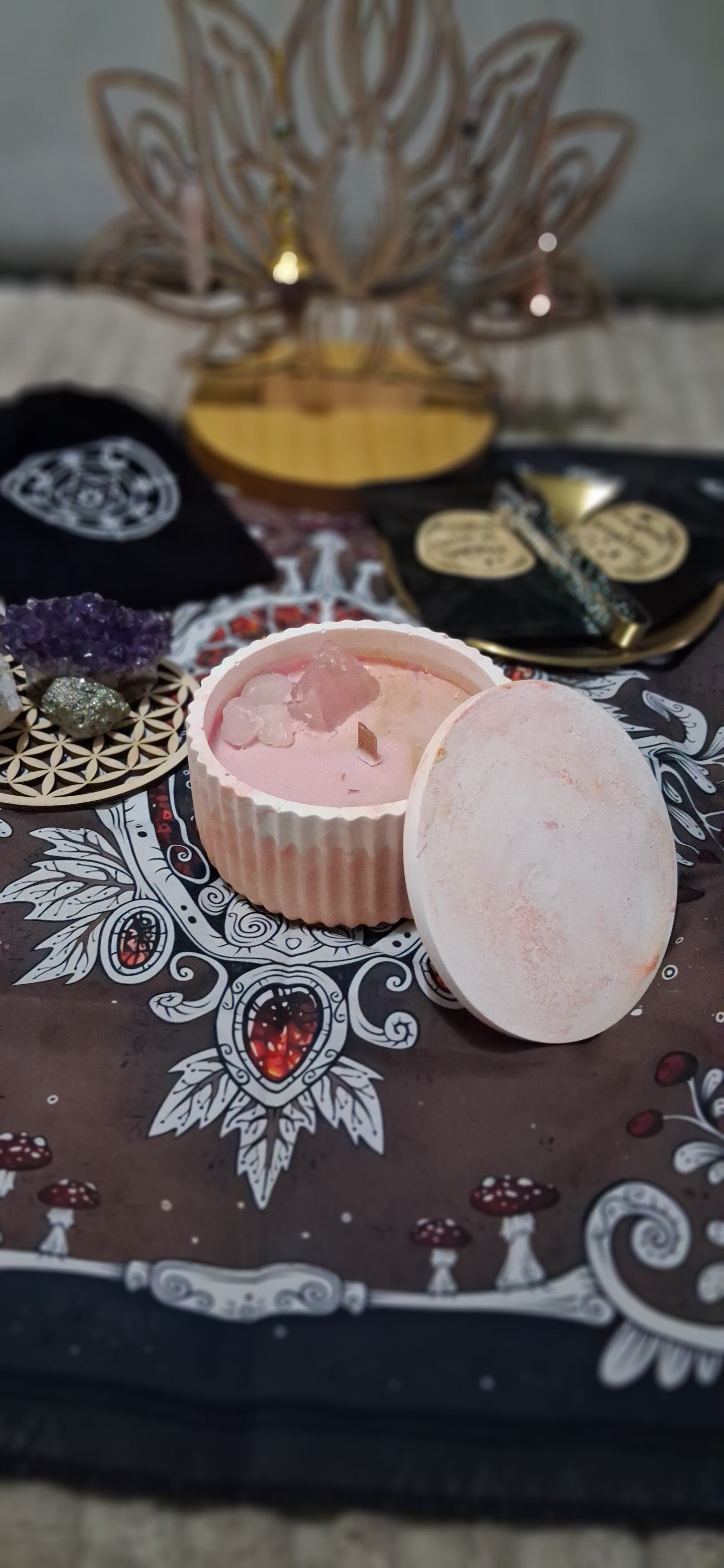 Bougie bijou (boucles d'oreilles)