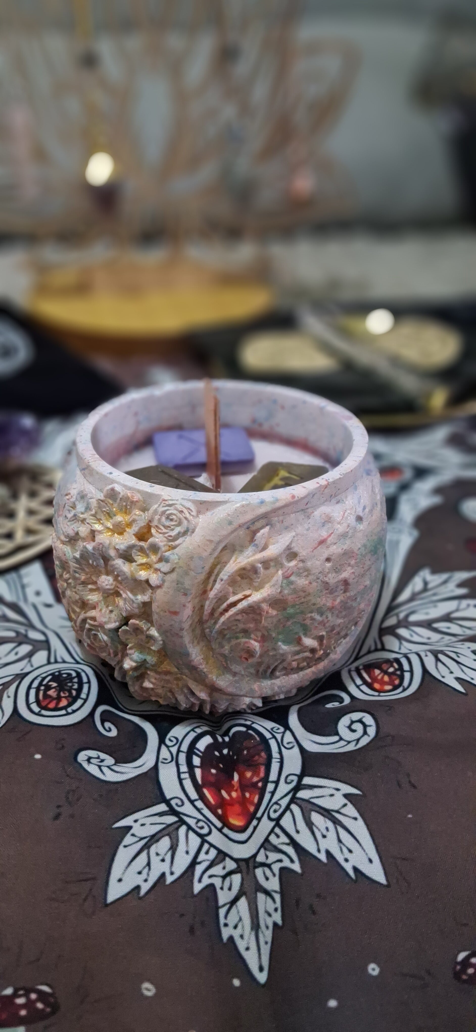 ​✨ Bougie Rituel Runique – Mystère & Protection ✨