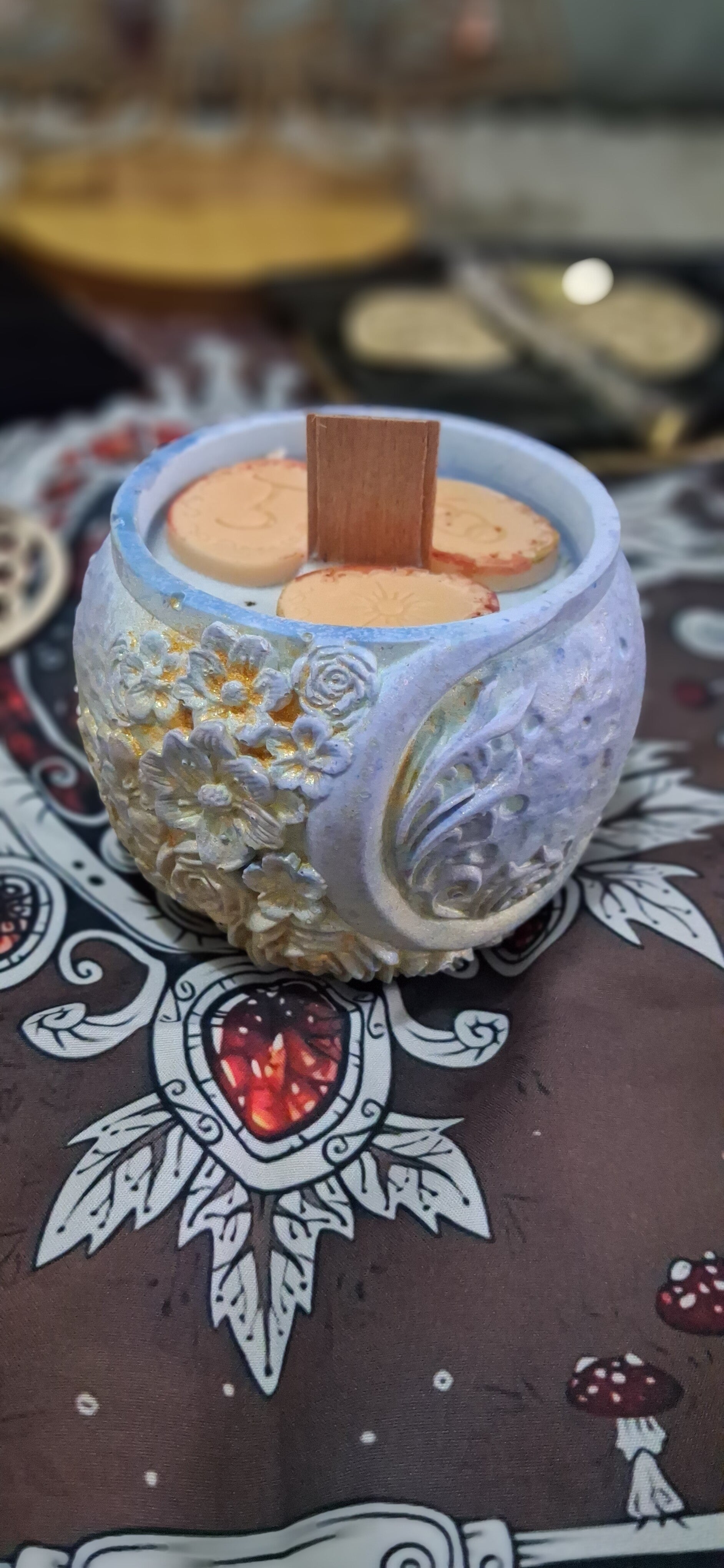 ​✨ Bougie Rituel « Ange Gardien » – Lune & Florilège ✨