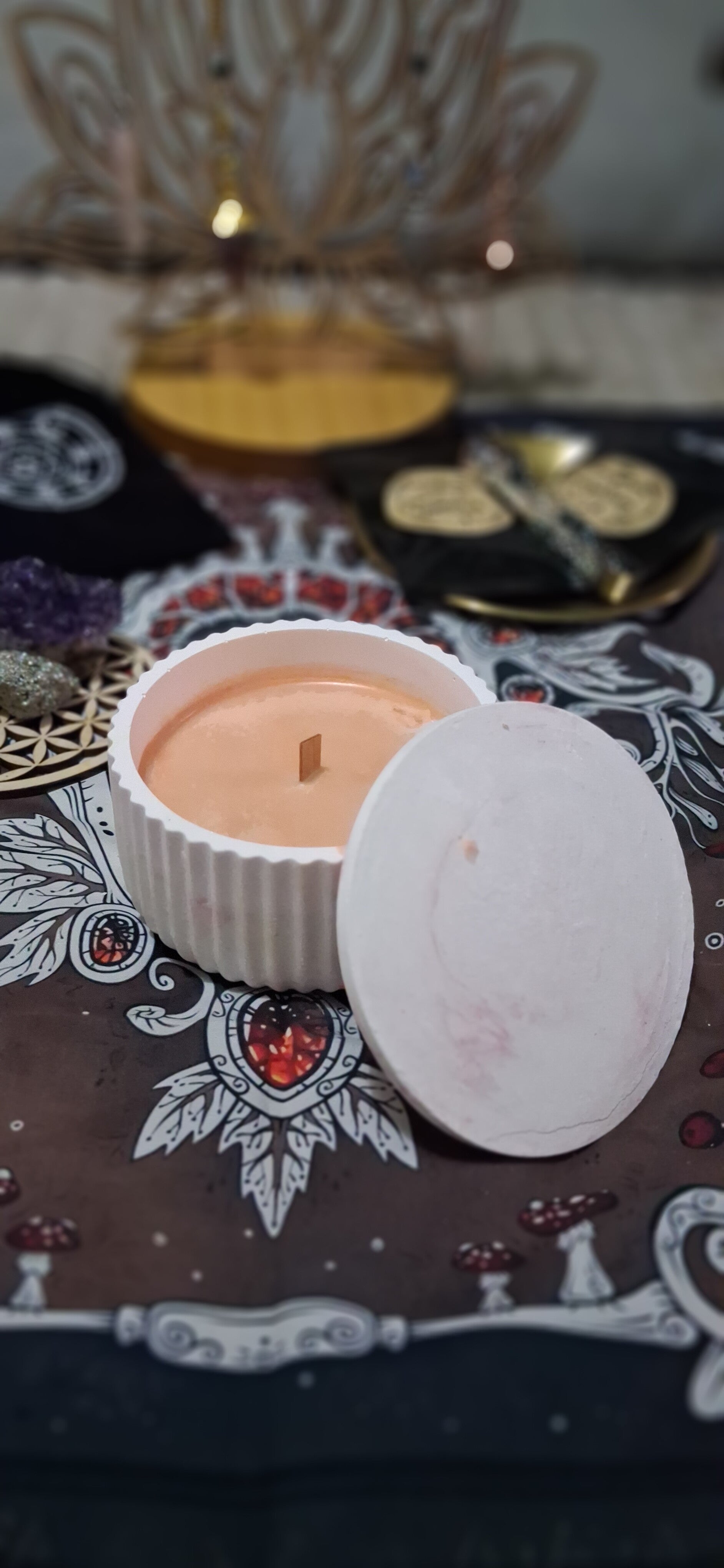 ​✨ Bougie Artisanale « Douce Vitalité » – Orange Douce HE ✨
