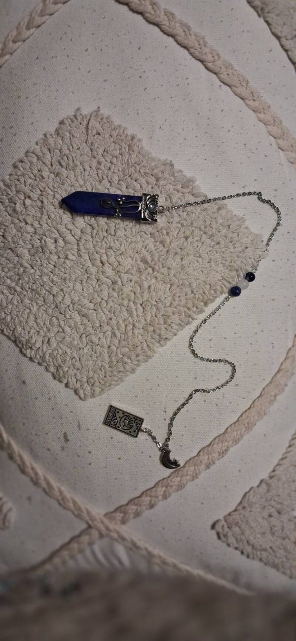 Pendule Lapis-Lazuli "Intuition Lunaire" - Guide de vos rêves