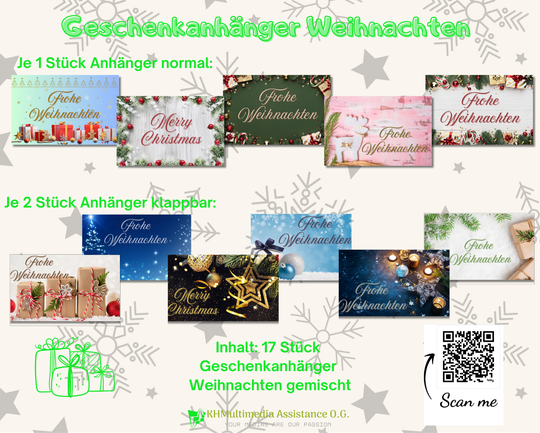 Wintermix Geschenkanhänger-Set