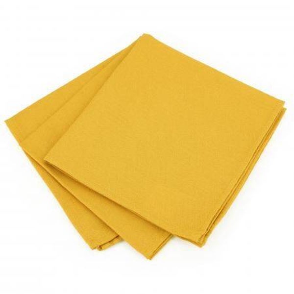 Serviette de table jaune