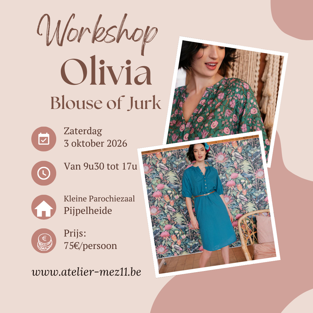 workshop Olivia Blouse of Jurk