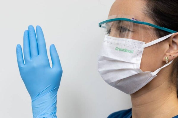 Nitrile handschoenen blauw