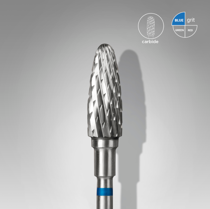 Hardmetalen nagelboorbitje, maïsblauw, EXPERT, kopdiameter 5 mm / werkend deel 13 mm