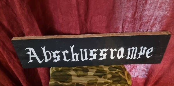 Panneau Allemand WW2 "Abschussrampe"