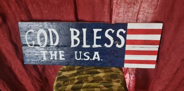Panneau WW2 "Gog Less  The U.S.A."