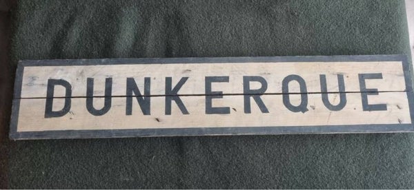 Panneau WW2  Ville de DUNKERQUE