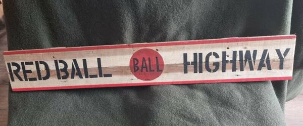 Panneau WW2  " RED BALL "