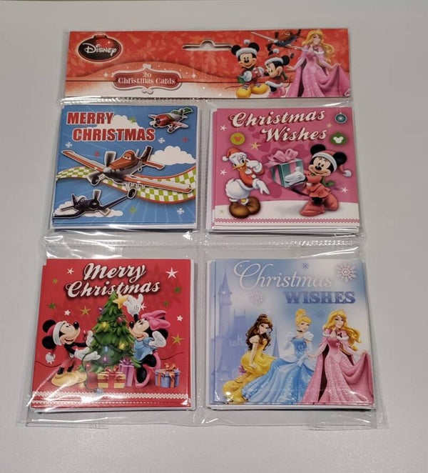 Disney Kerstkaarten - 20 stuks