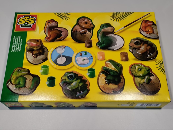SES Creative: Gieten en schilderen - Dino Eieren