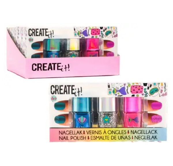 Create it! nagellak - set zeemeermin 3 stuks glitter