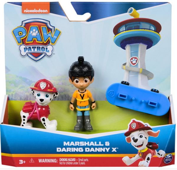 PAW Patrol - Marshall & Danny met skateboard - Speelfigurenset