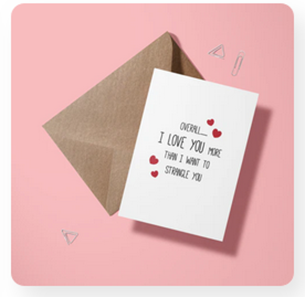 Wenskaart liefde - Strangle