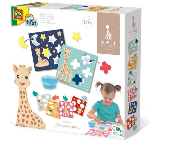 SES Creative: Sophie la Girafe - Vormen plakken