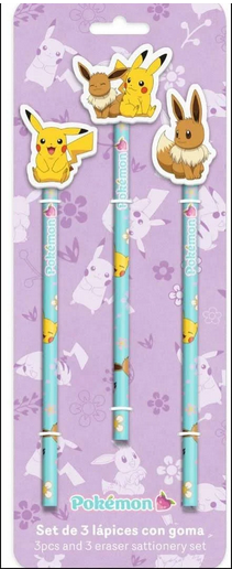Pokémon Flowers set - 3 potloden