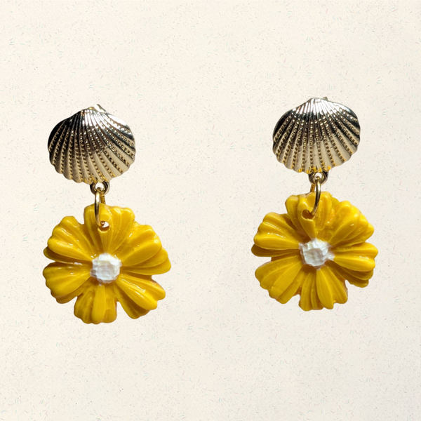 Yellow Polymer Clay Daisies 0007