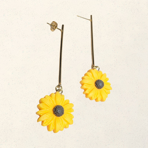 Yellow Polymer Clay Daisies 0014