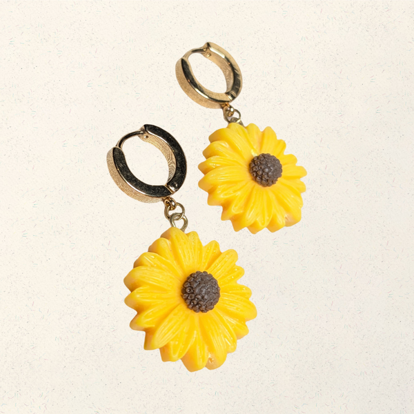 Yellow Polymer Clay Daisies 0016